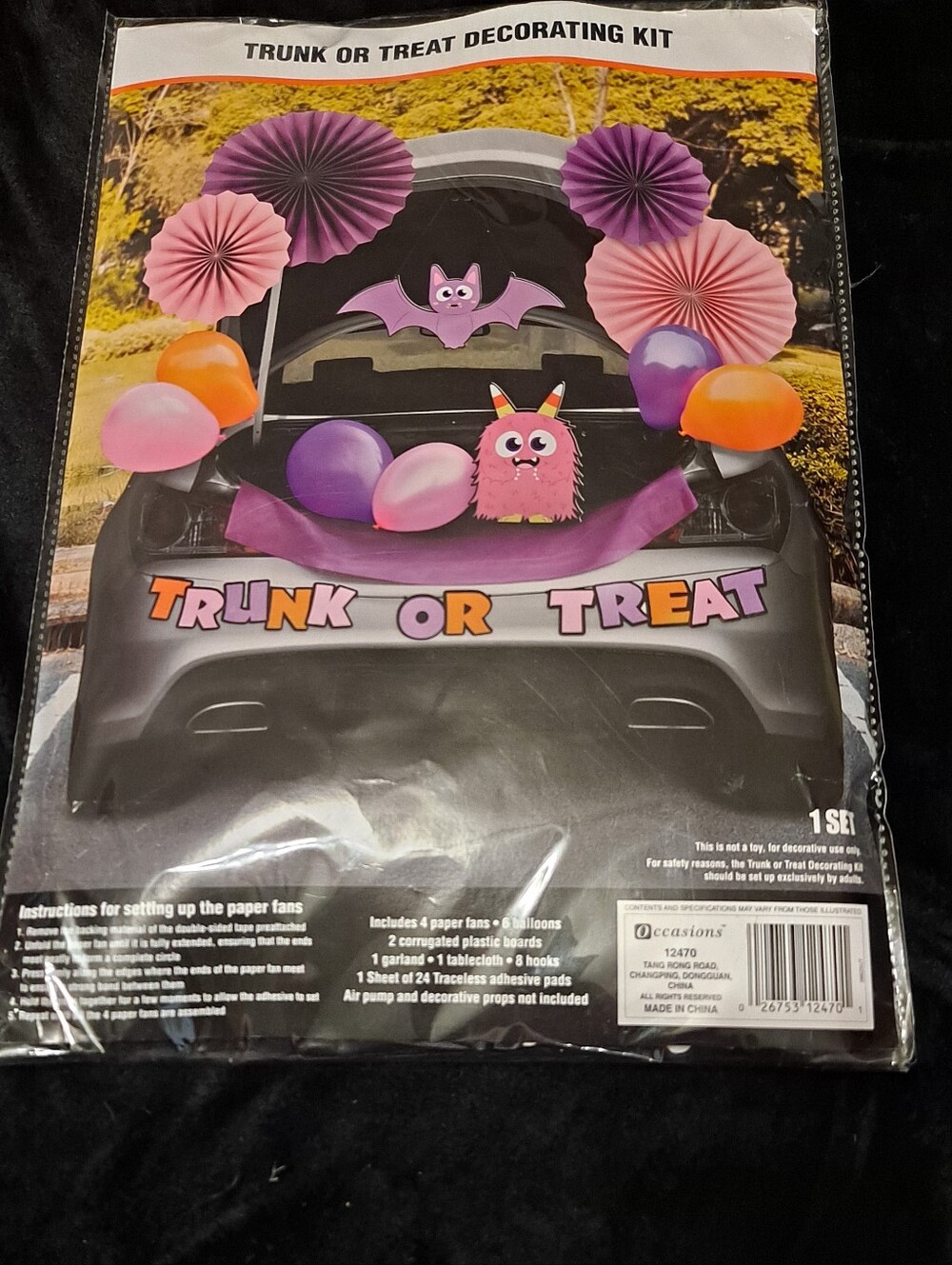 Halloween Trunk or Treat Decorating Kit - Pink & Purple